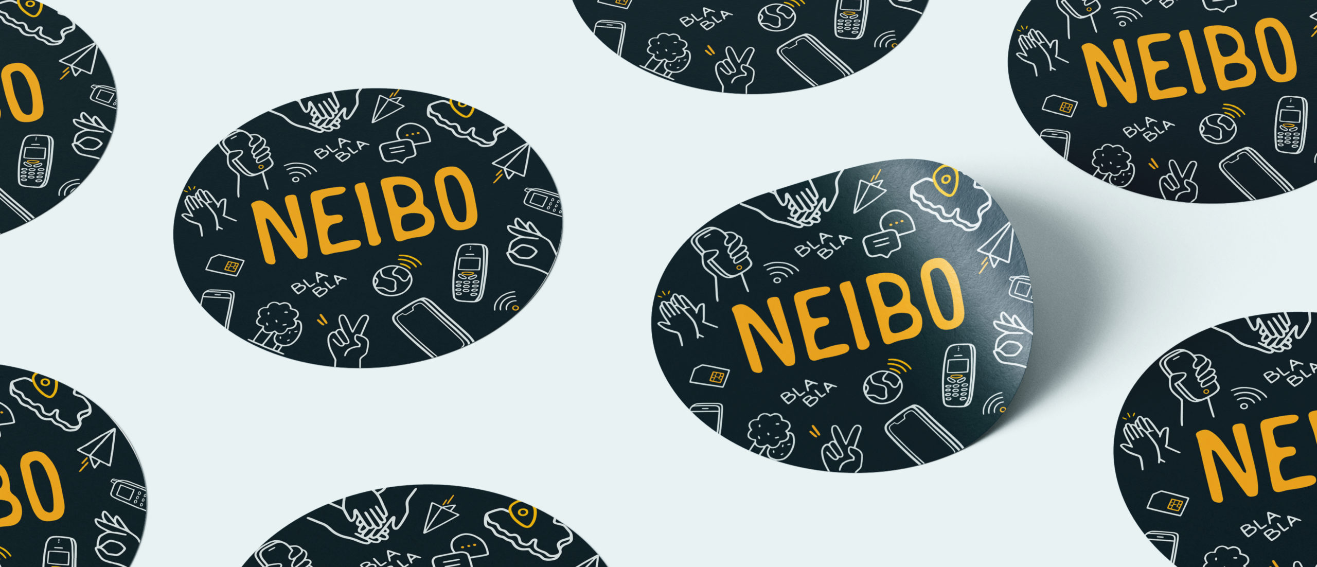 Mockup de Stikers pour Neibo